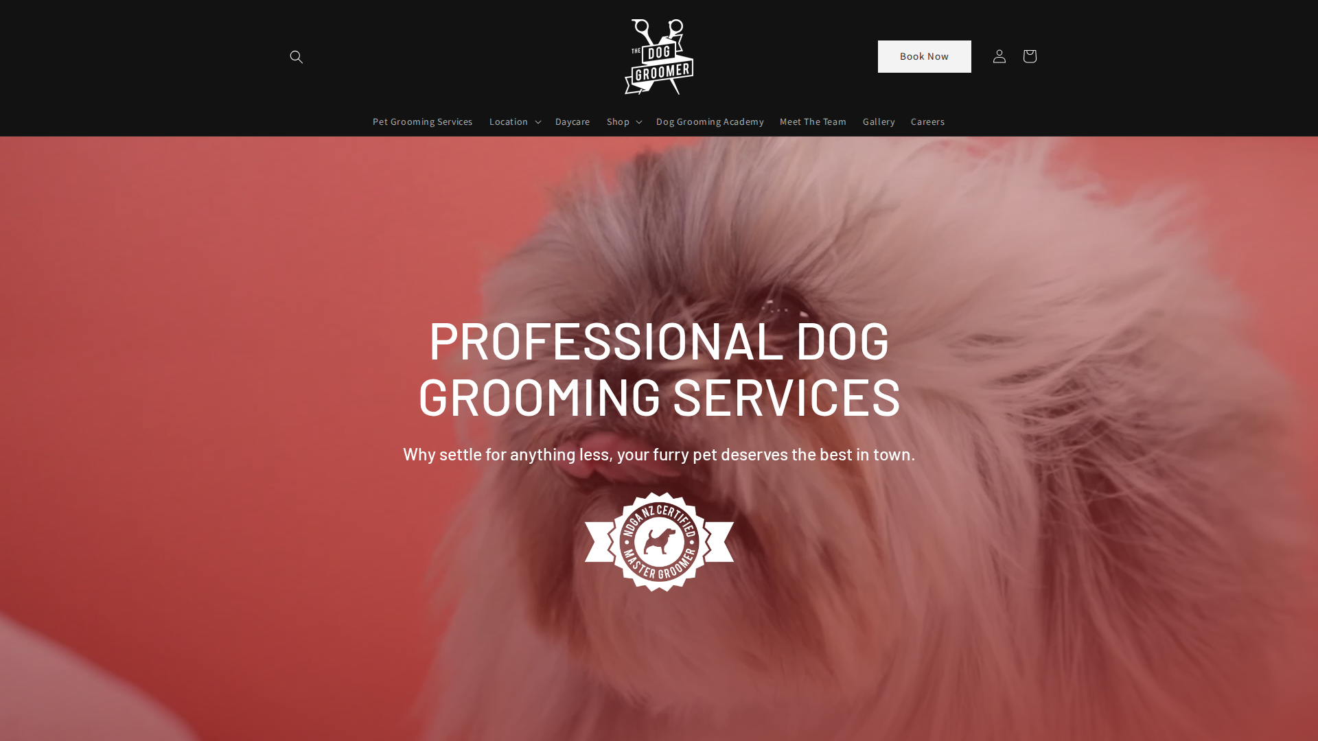 Website snapshot for The Dog Groomer