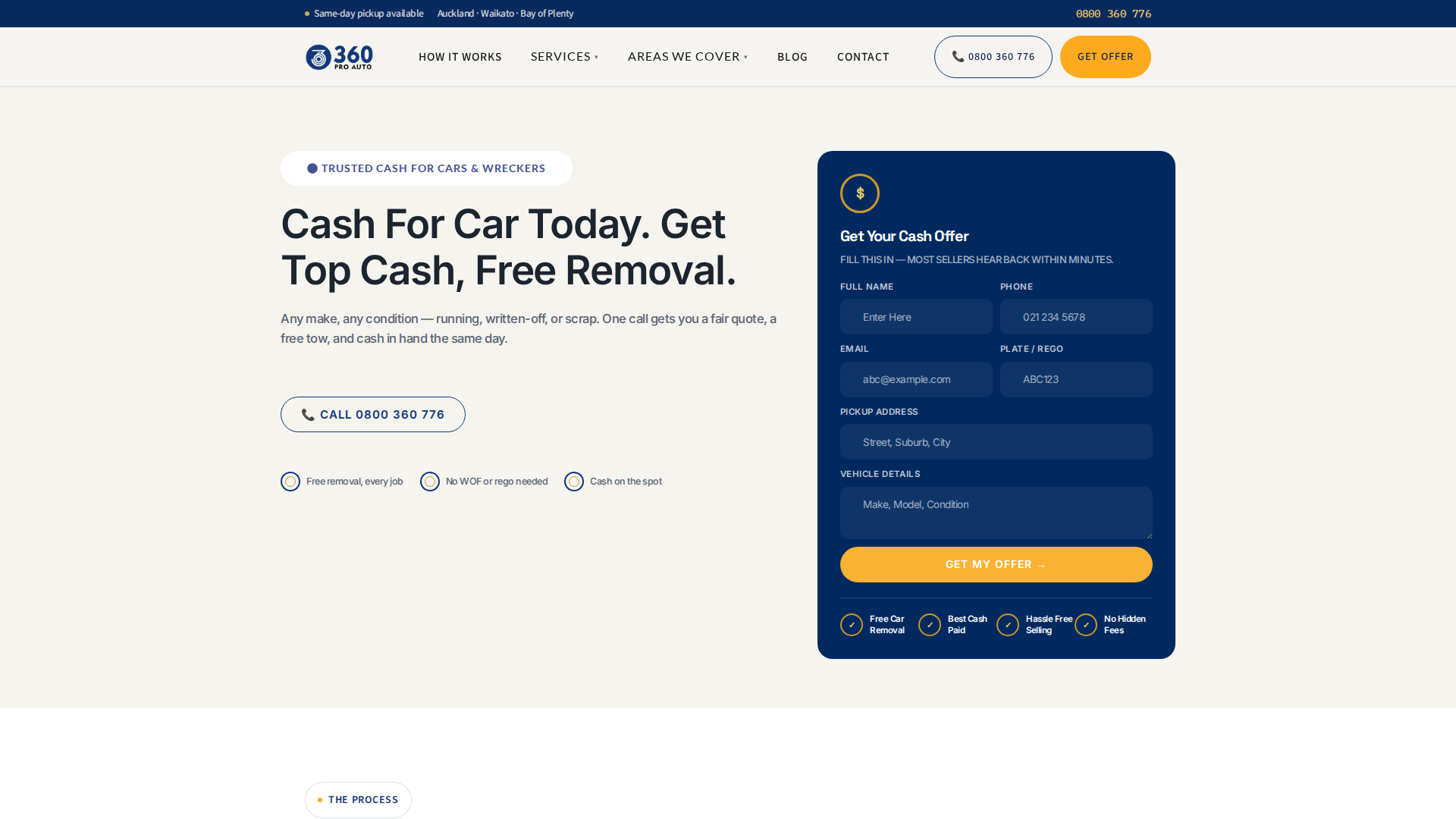 Website snapshot for 360 Pro Auto