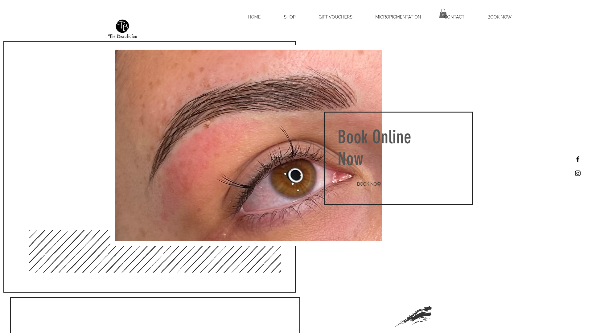 Website snapshot for The Beautician (Tammy Brosnahan)