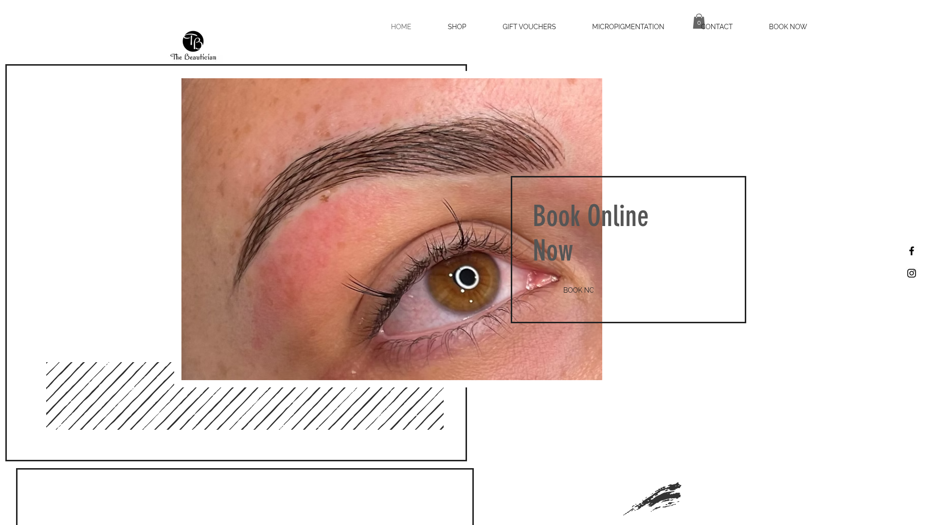 Website snapshot for The Beautician (Tammy Brosnahan)
