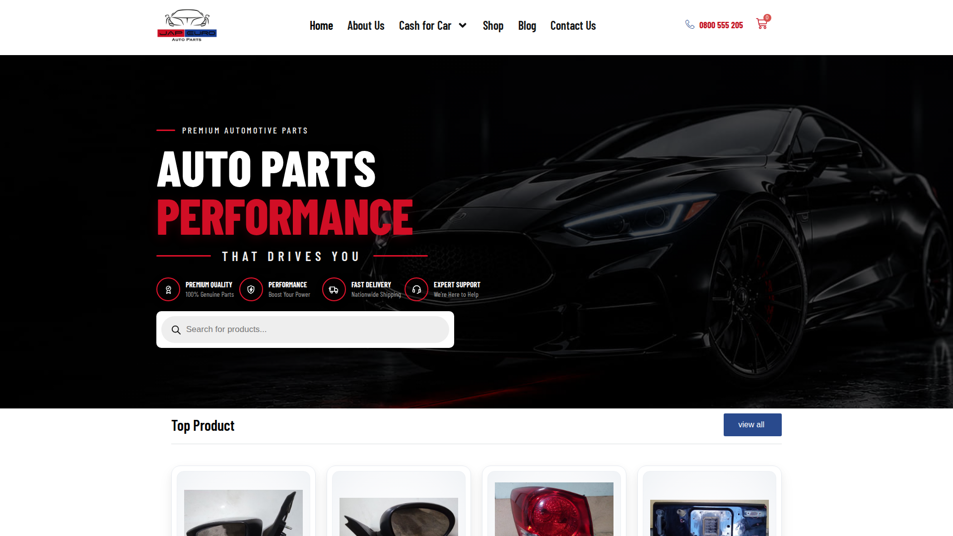 Website snapshot for Jap Euro Auto Parts