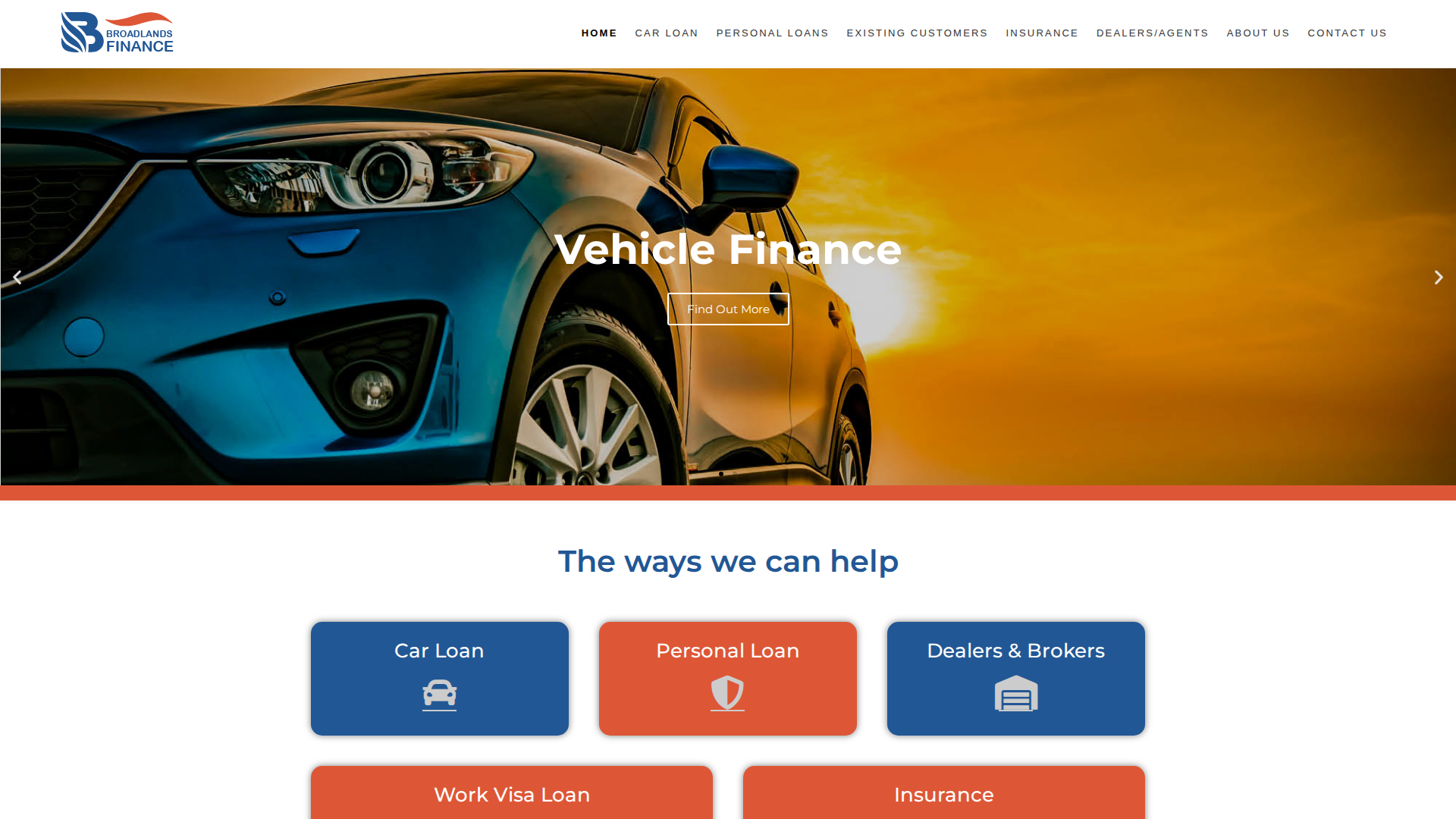 Website snapshot for Broadlands Finance Ltd
