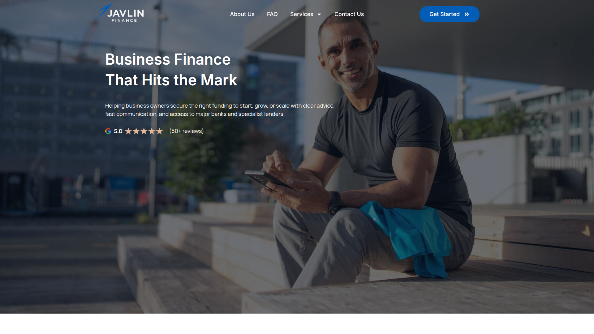 Website snapshot for Javlin Finance