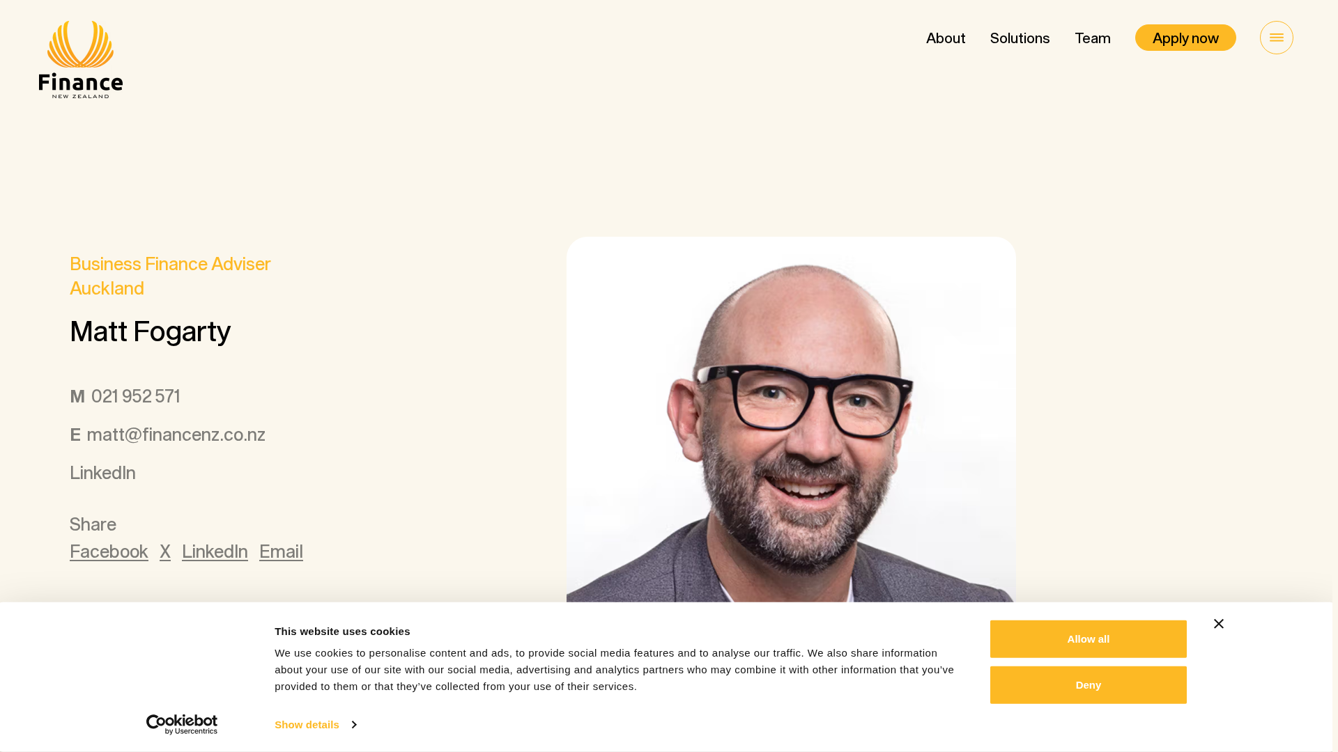 Website snapshot for Matt Fogarty - Finance New Zealand
