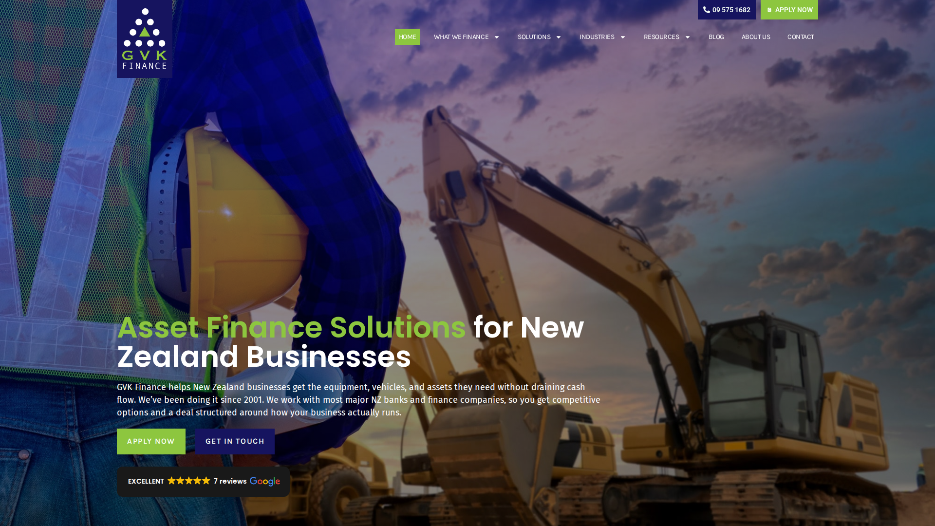 Website snapshot for GVK Finance Ltd