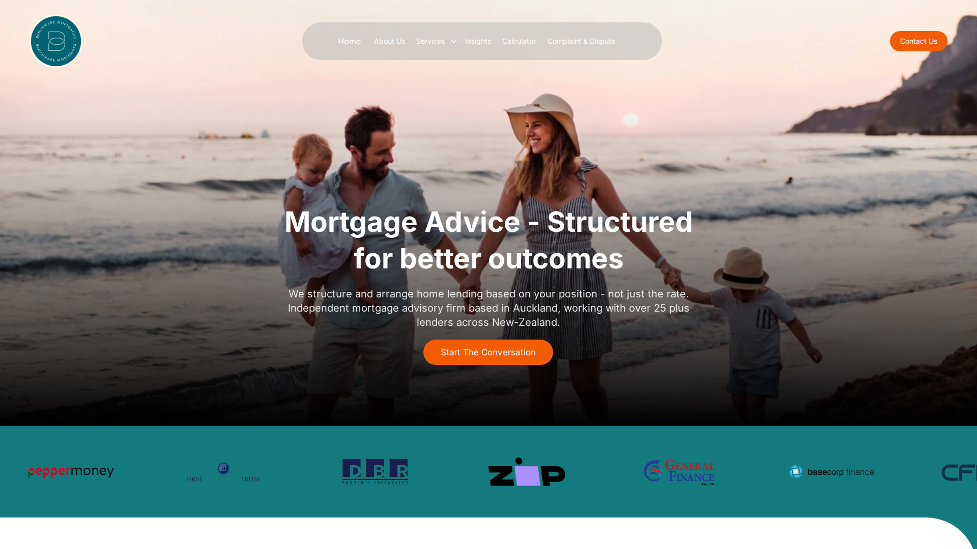 Website snapshot for Benchmark Mortgages Limited