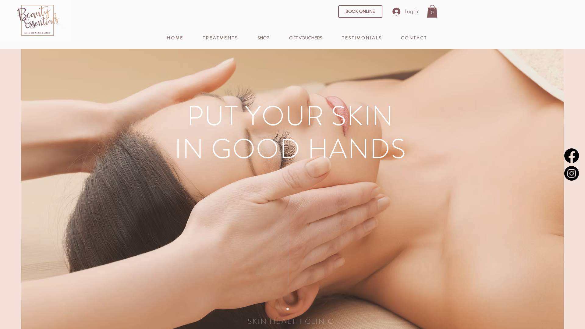 Website snapshot for Beauty Essentials Skin Health Clinic