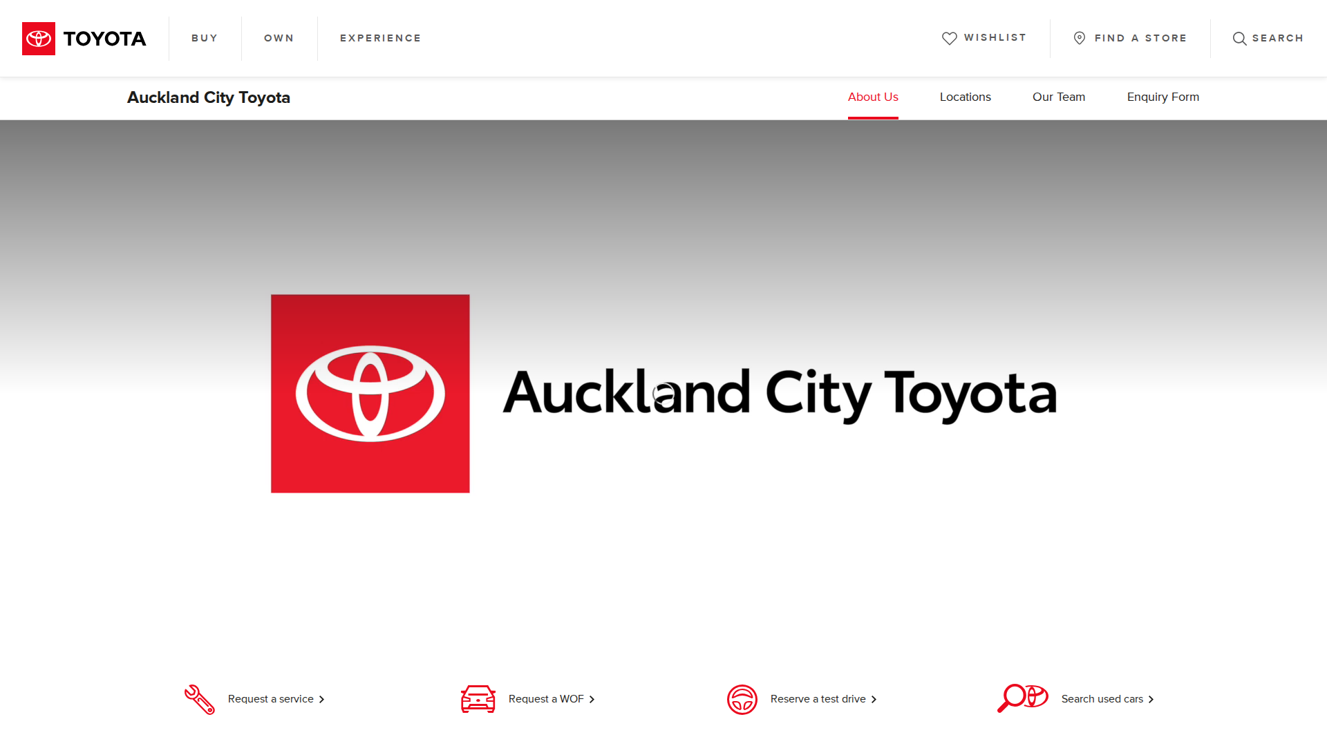 Website snapshot for Toyota Financial Services