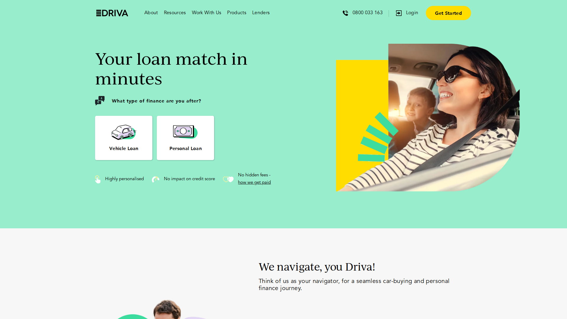 Website snapshot for Driva