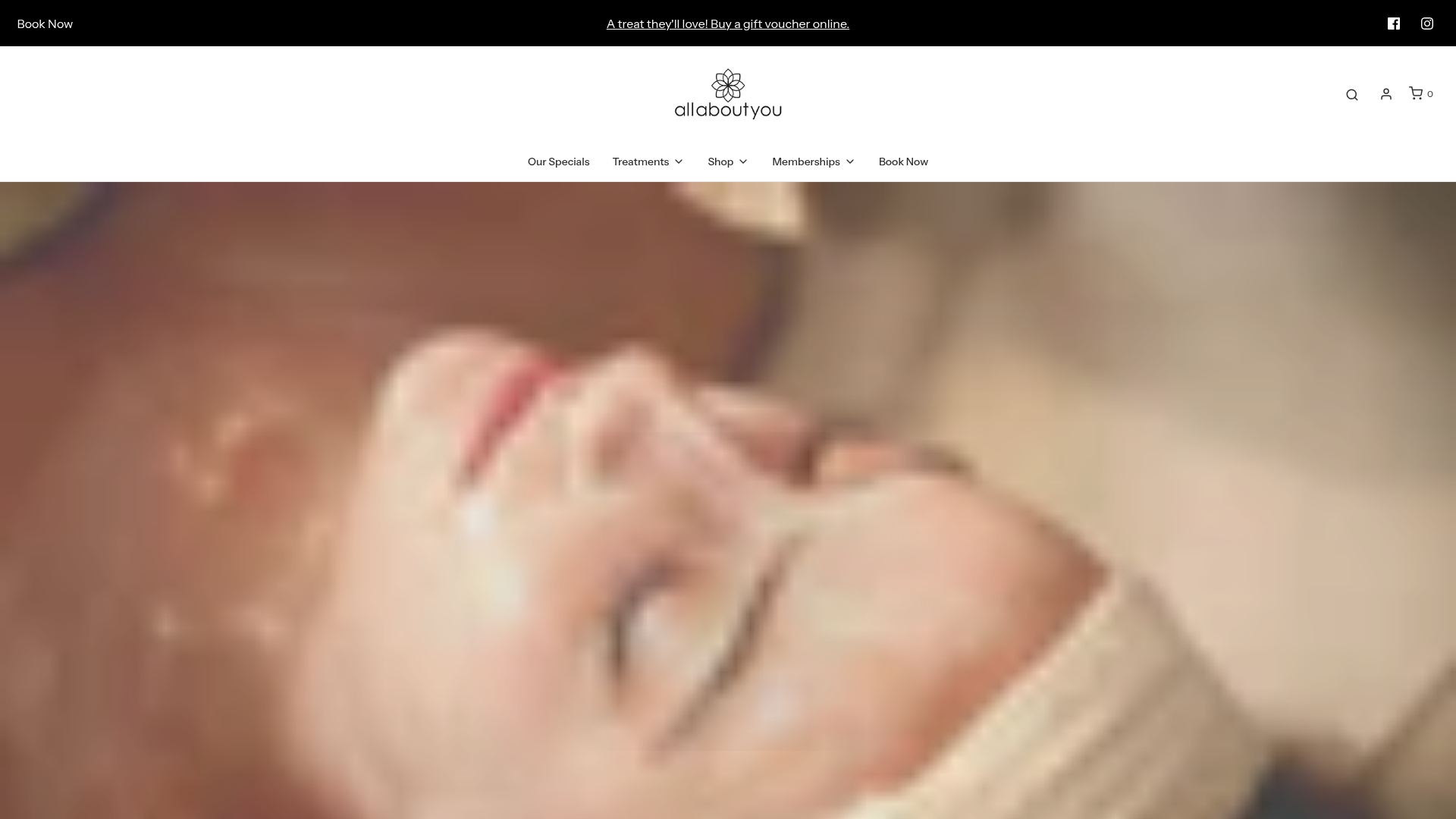 Website snapshot for All About You