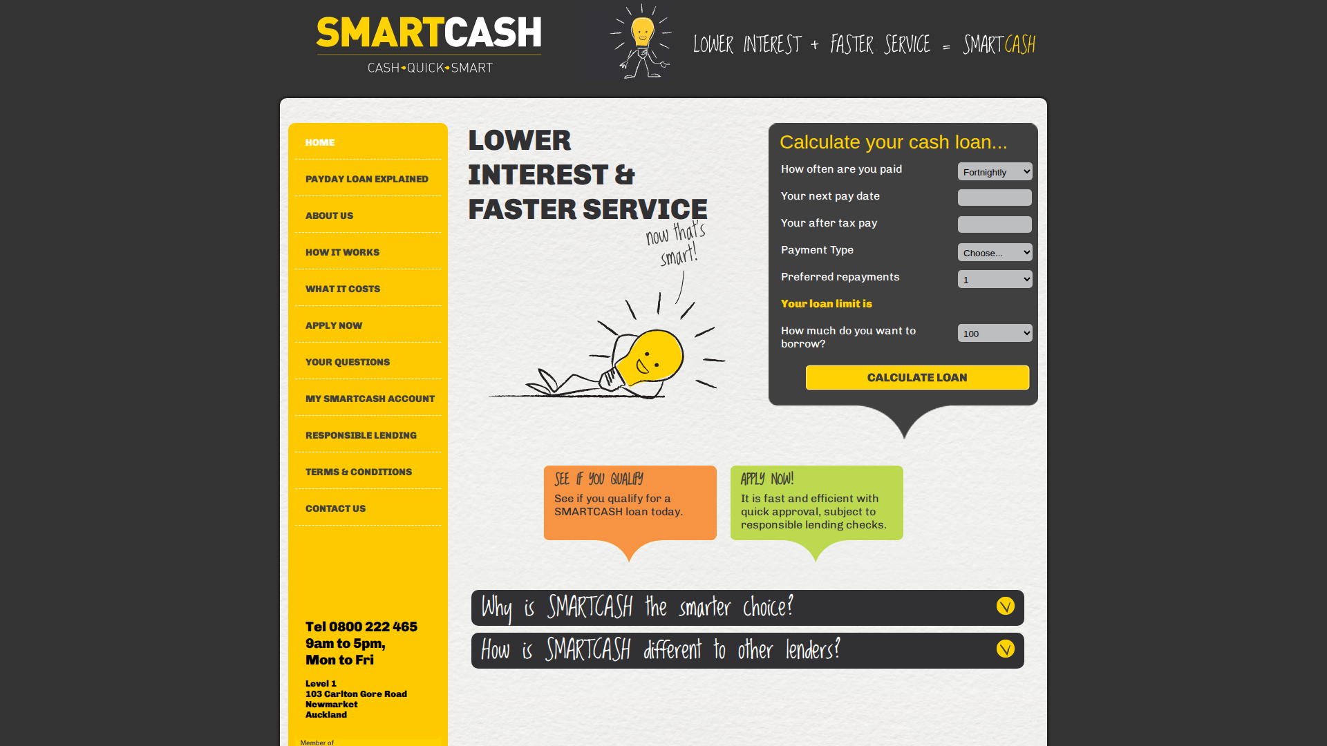 Website snapshot for SMARTCASH