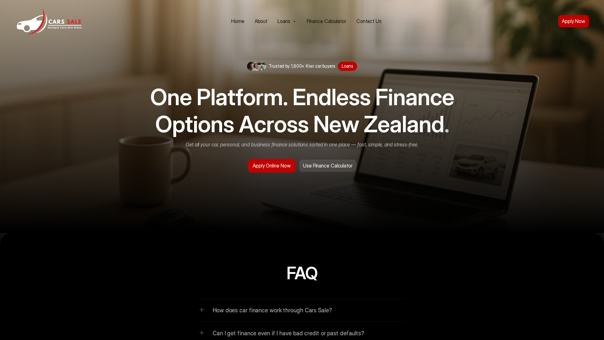 Website snapshot for Cars Sale Ltd