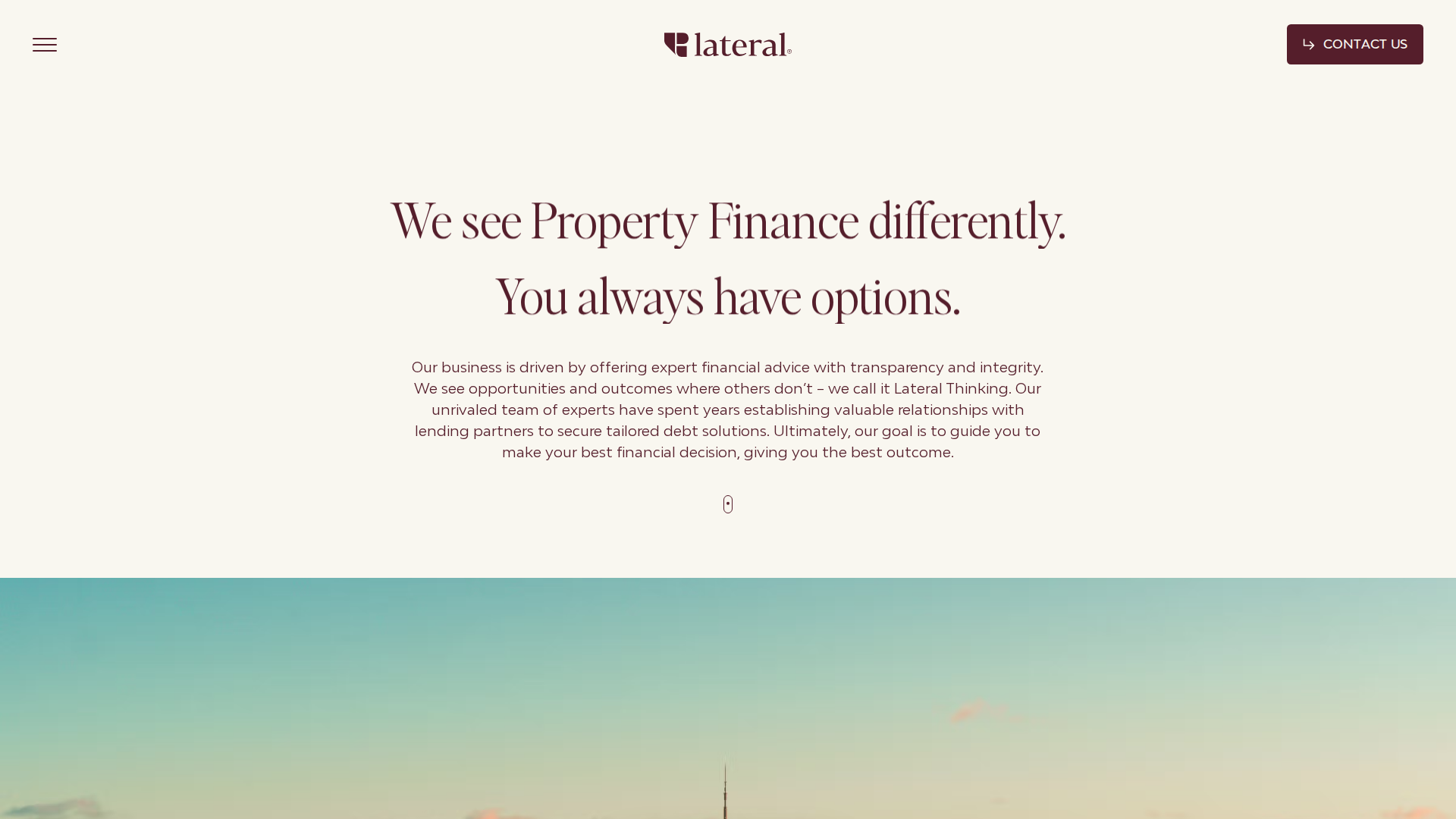 Website snapshot for Lateral Partners