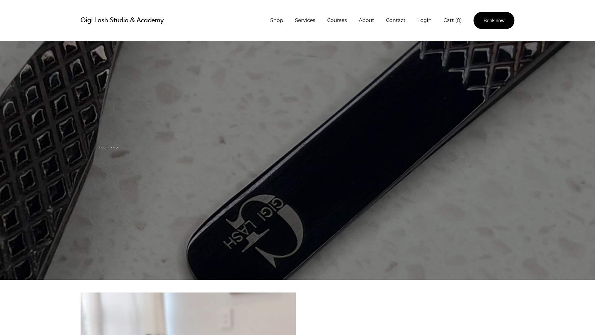 Website snapshot for Gigi Lash