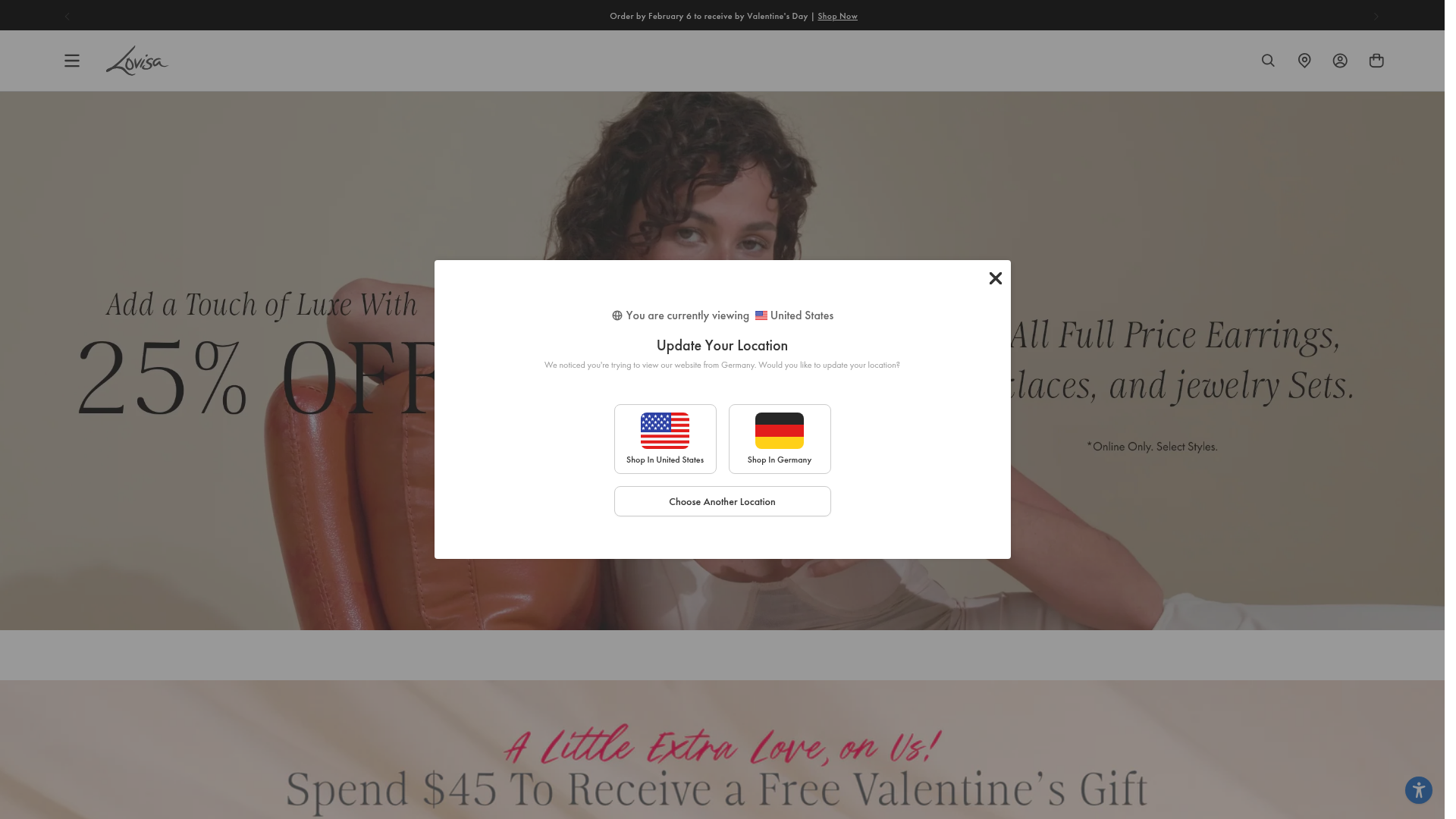 Website snapshot for Lovisa