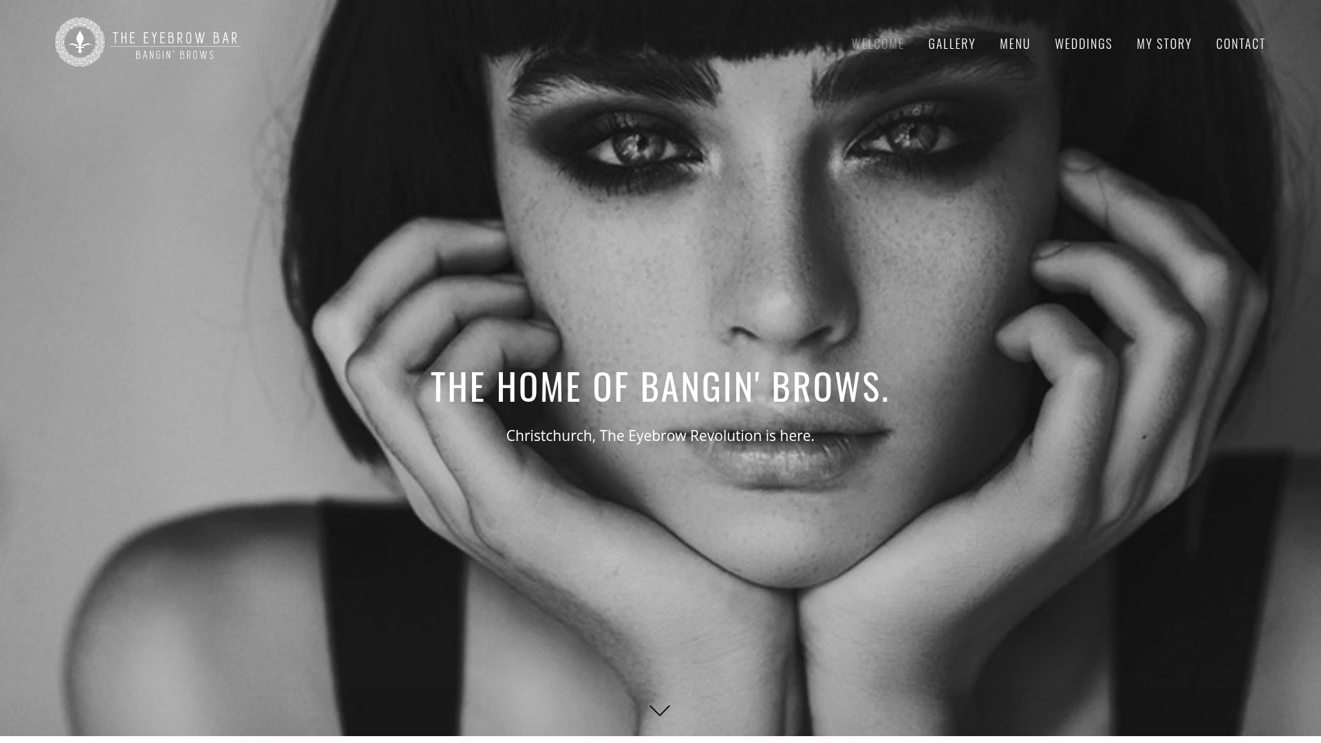 Website snapshot for The Eyebrow Bar