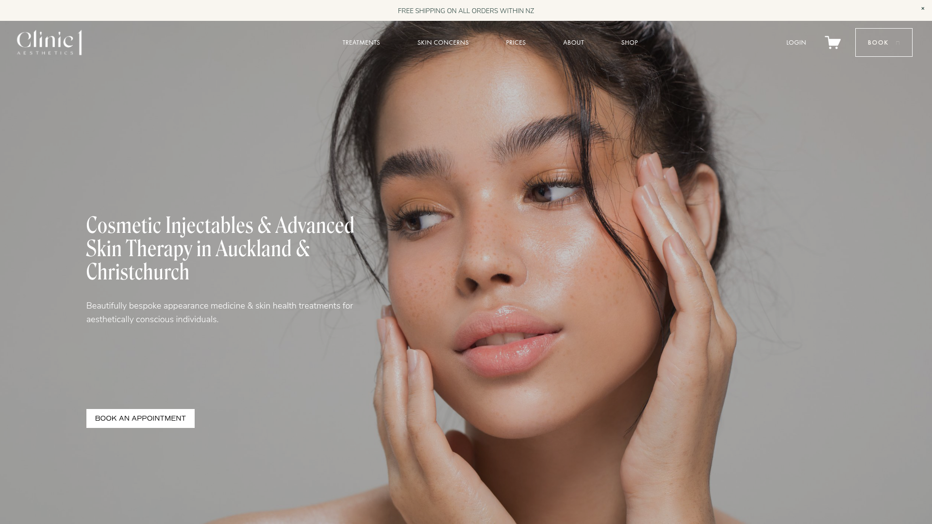 Website snapshot for Clinic 1 Christchurch