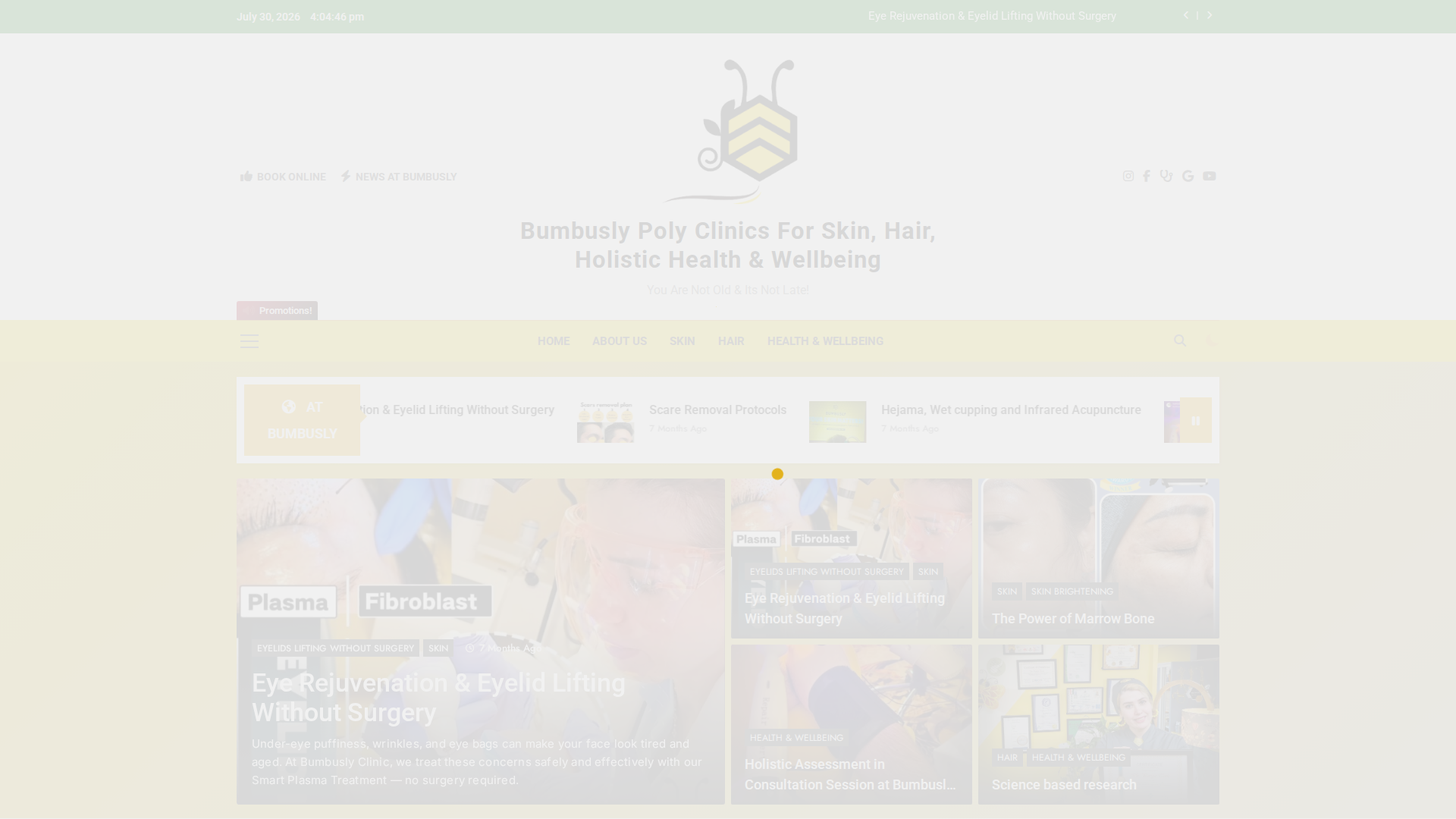 Website snapshot for Bumbusly Polyclinics