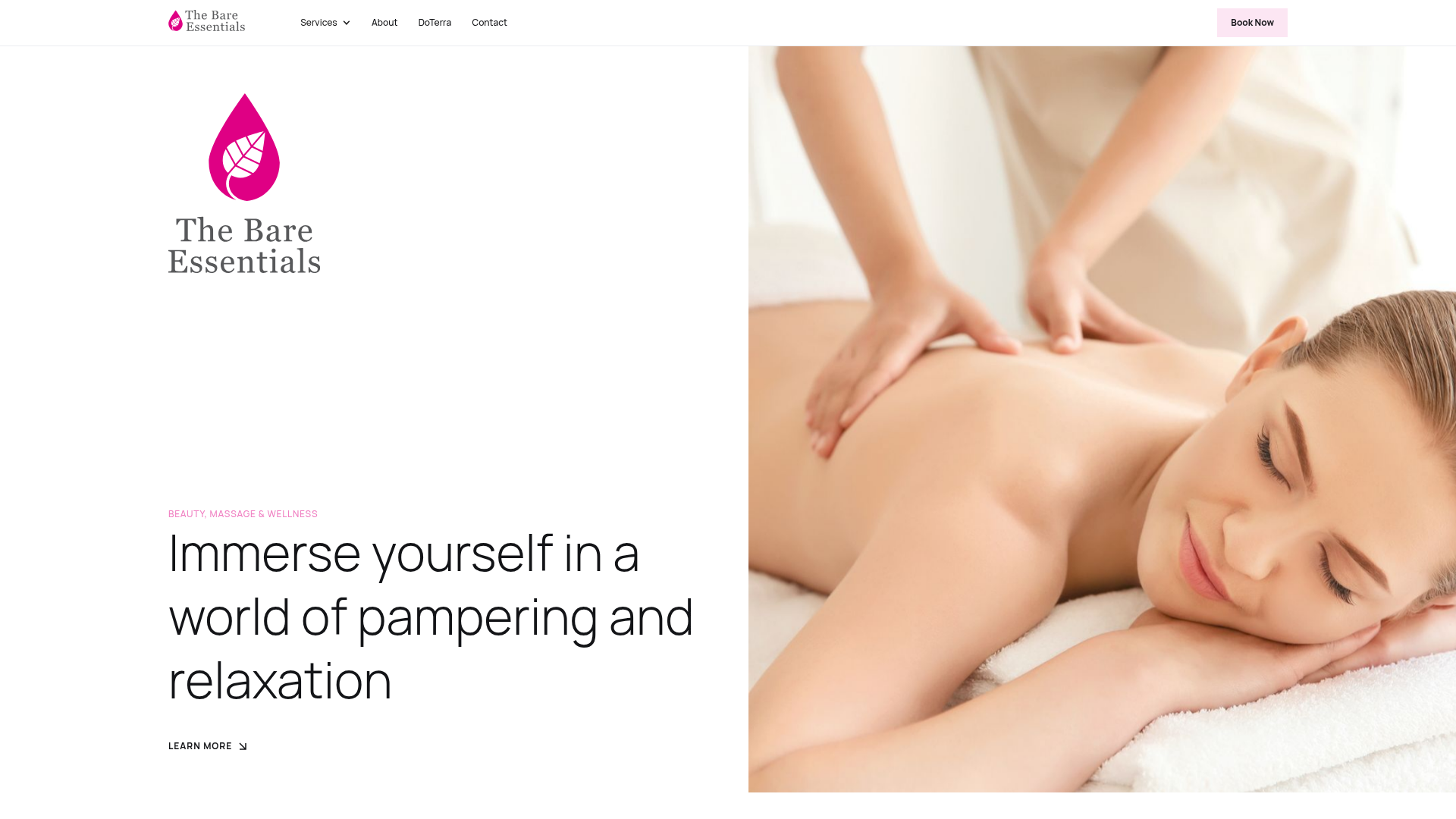 Website snapshot for The Bare Essentials