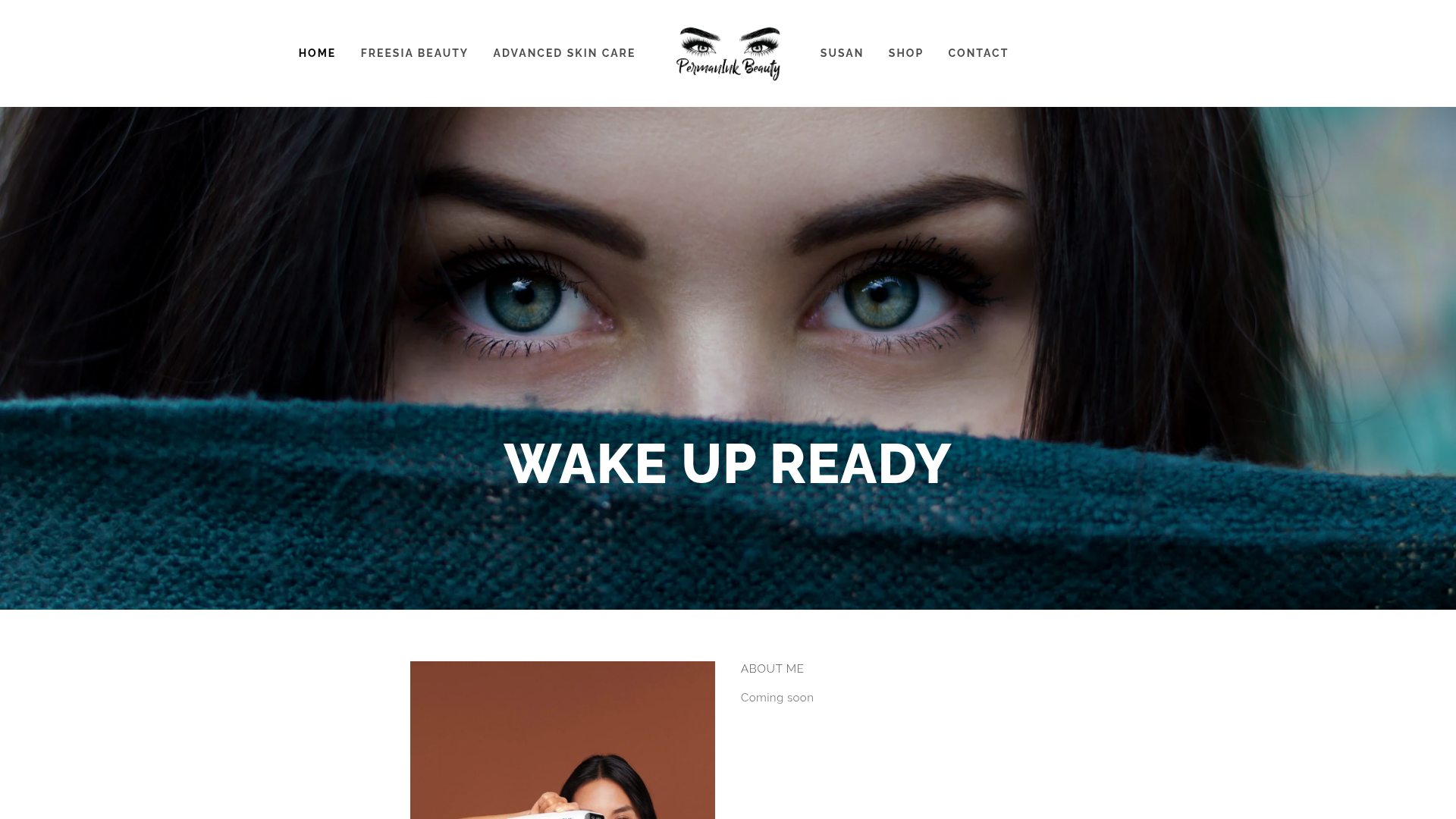 Website snapshot for Permanink Beauty