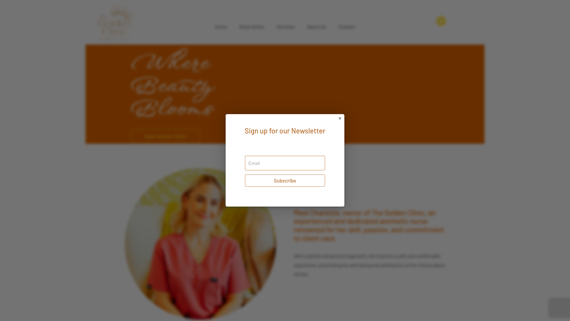 Website snapshot for The Golden Clinic