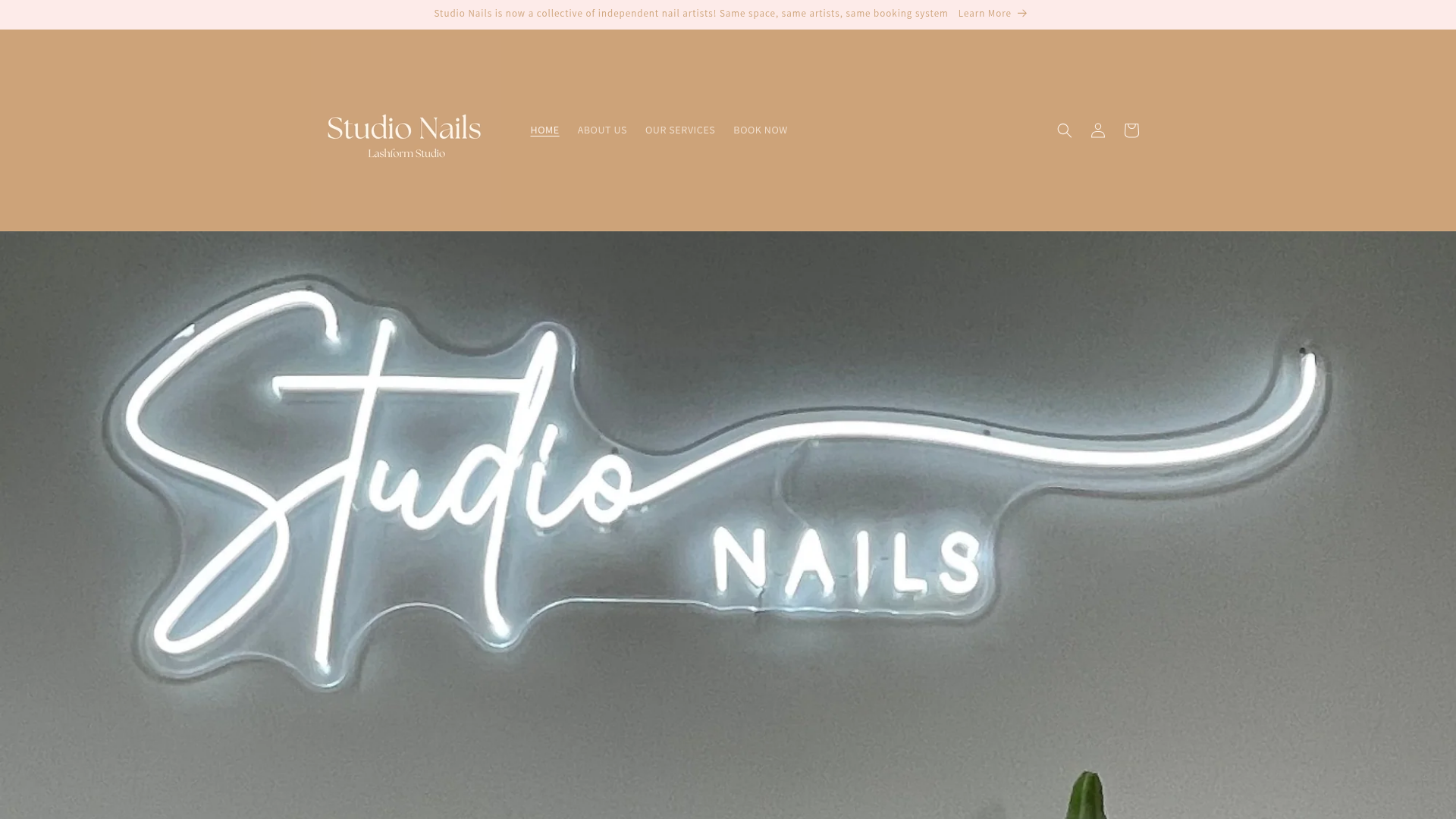 Website snapshot for Studio Nails NZ